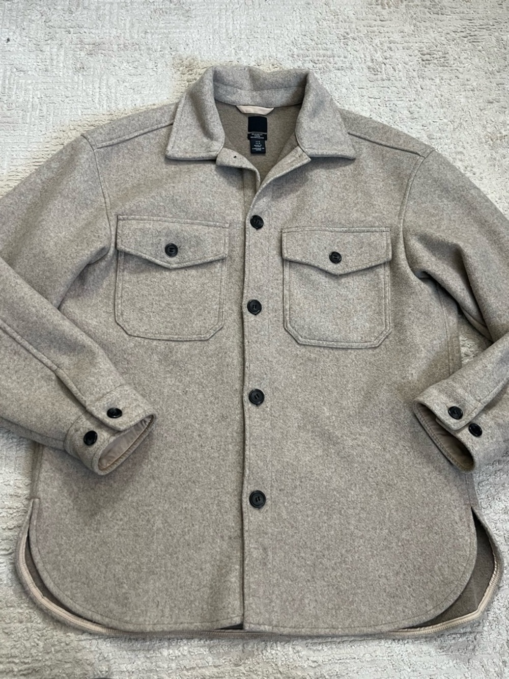 H&M Oversized Shirt Jacket Relaxed Fit Button Down